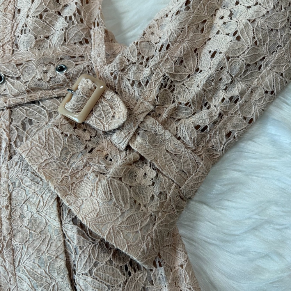 Piperlime Collection Lace Trench Coat - Picture 3 of 10